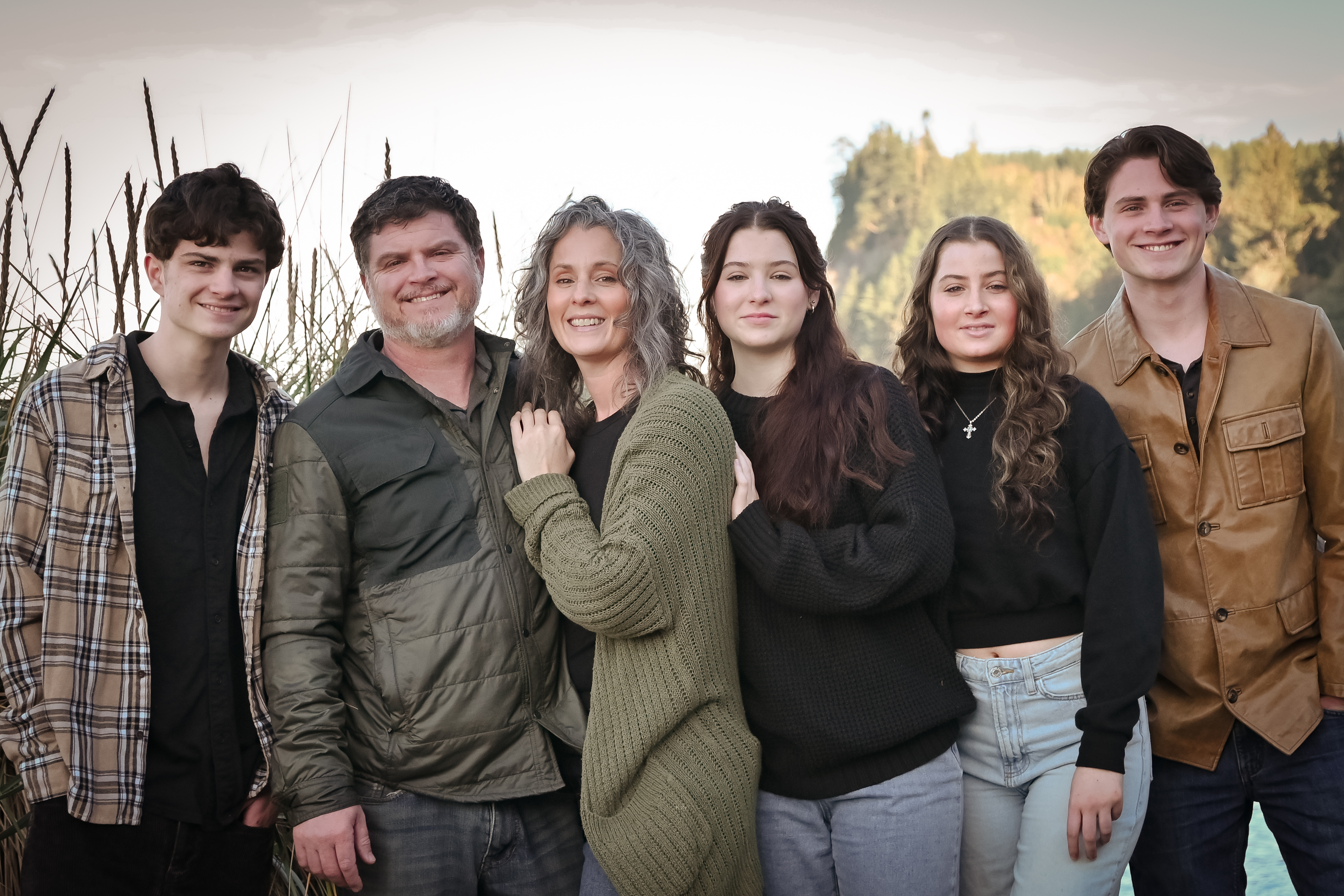 The Pinson family at Whiskey Creek Beach NW